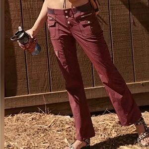 Cascade flare pants XS burgundy color
